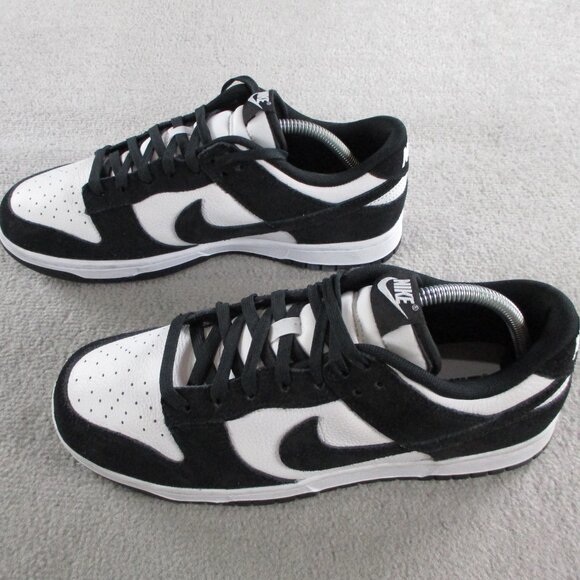 Nike Dunk Low Retro SE Suede Panda Mens 10 Black White Sneakers Shoes Lace Up - Picture 2 of 6
